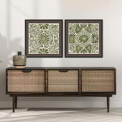 Paragon Natural Symmetry Framed Art - Set of 2
