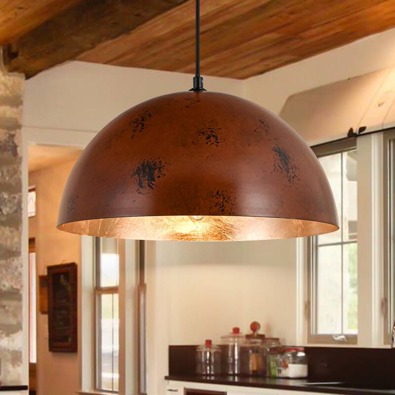 Industiral Metal Pendant Light Fixture Dome for Kitchen Island