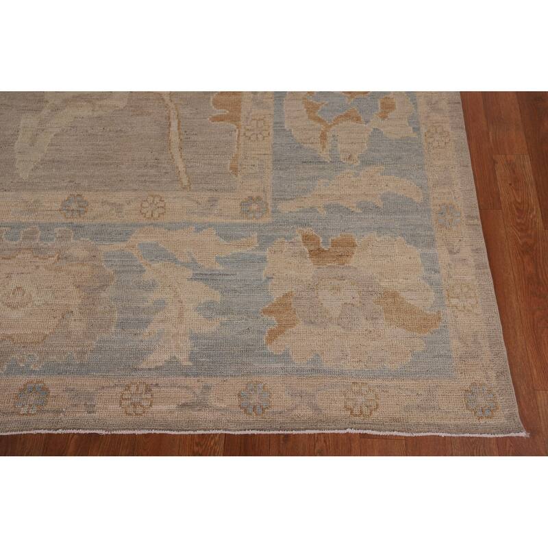 Vegetable Dye Oushak Oriental Large Area Rug Handmade Wool Carpet - 10'1" x 13'10"