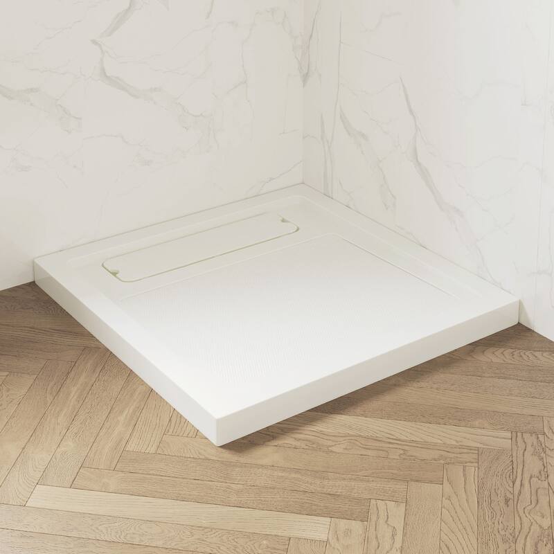 OVE DECORS Adena White Shower Base 60x36 in white