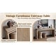 preview thumbnail 25 of 38, GDFStudio - Alex Farmhouse 65" Wooden Console Table for Entryway