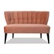 preview thumbnail 38 of 47, Becca Performance Fabric Channel Tufted Settee by Jennifer Taylor Home