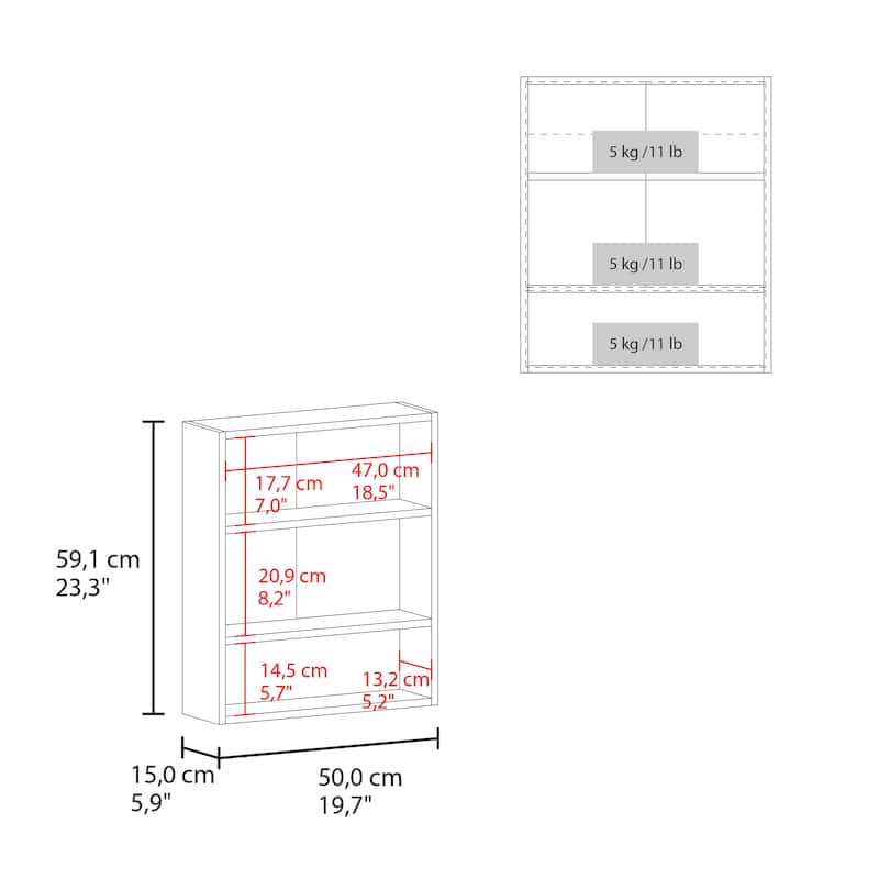 Medicine Cabinet, 2 Doors, 3 Shelves, 1 Mirror