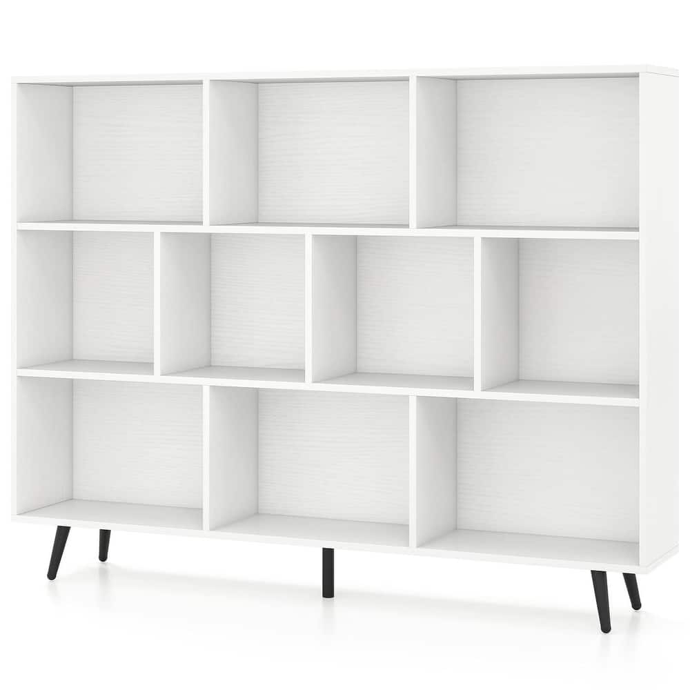 Costway 7/8/10/10 Cube 31.5"/39.5"/47"/55" Bookcase with 4/5 Metal