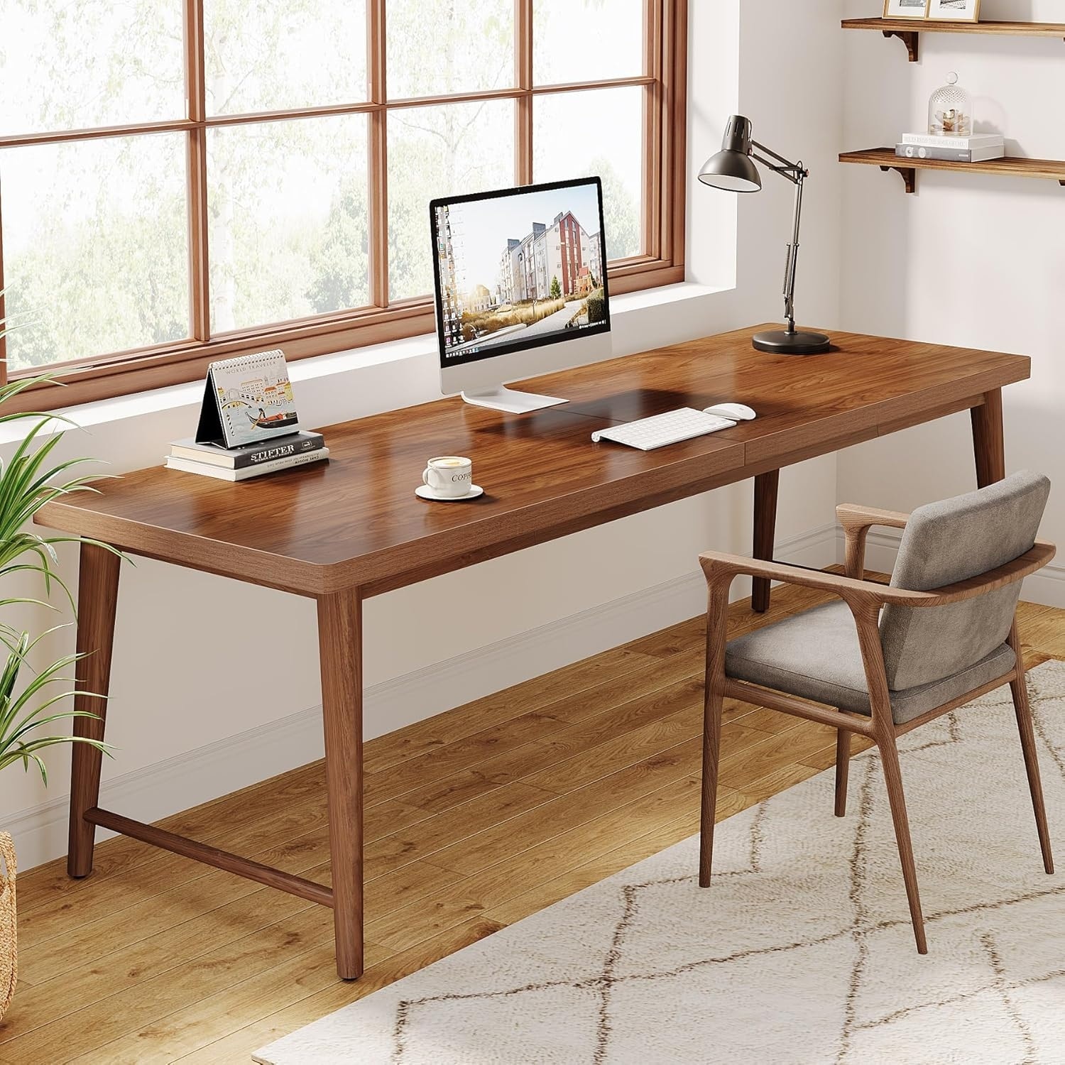 78.7 Inches Extra Long Desk with Metal Legs