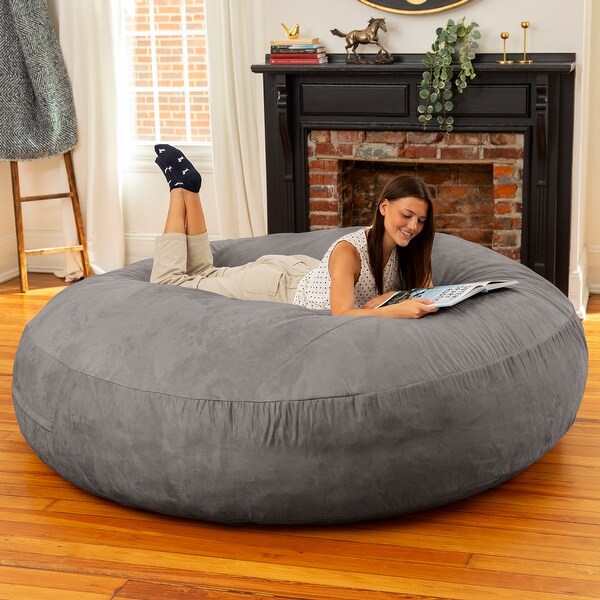 Jaxx 6 Foot Cocoon - 2-in-1 Giant Bean Bag Chair for Adults