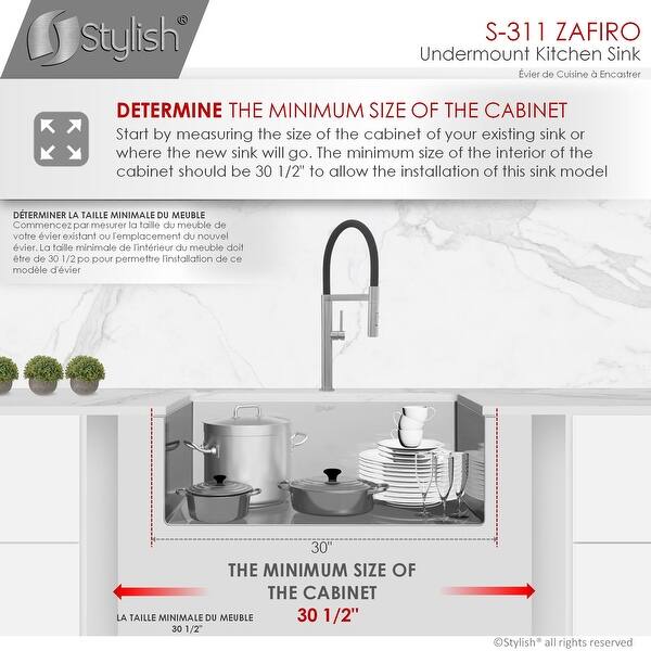 what size undermount sink for a 30 inch cabinet 30 l x 18 w stainless steel single basin undermount kitchen what size undermount sink for a 30 inch cabinet 30 l x 18 w stainless steel single basin undermount kitchen