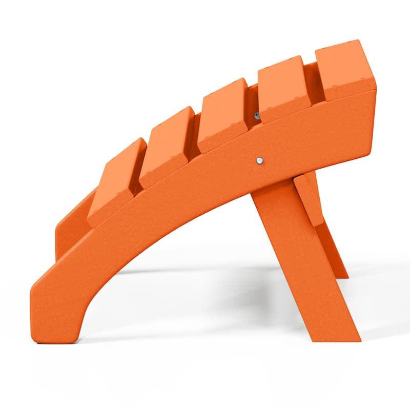 Altura Outdoor Eco-Friendly All Weather Adirondack Chairs with Ottomans (4-Piece Conversation Set)