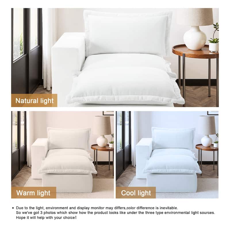 Comfy Cloud Couch Plush Modular Sectional Sofa For Living Room