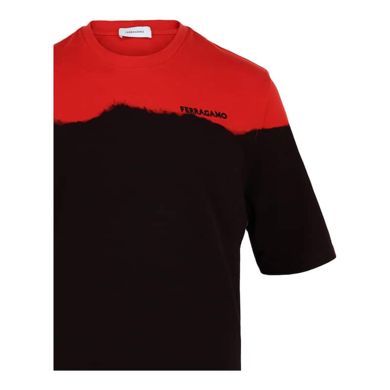 Ferragamo Printed Crewneck Short Sleeve T-Shirt