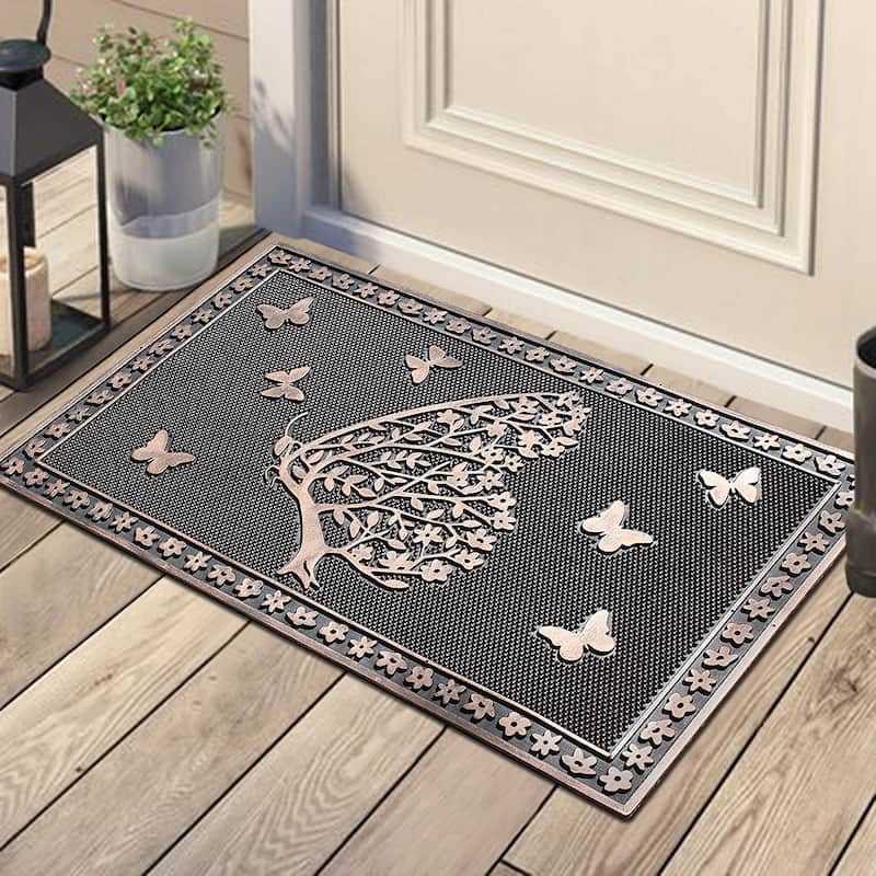 A1HC Welcome Rubber Pin Mat, Beautifully Copper Finished 18" X 30"