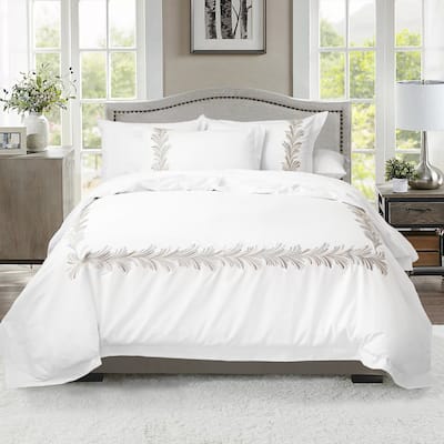 Broderie ensemble housse de couette Collection Ava Embroidery Duvet Set