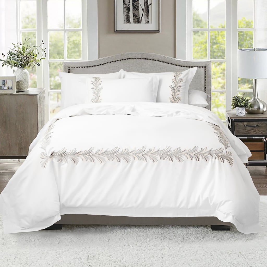 Broderie ensemble housse de couette Collection Ava Embroidery Duvet Set