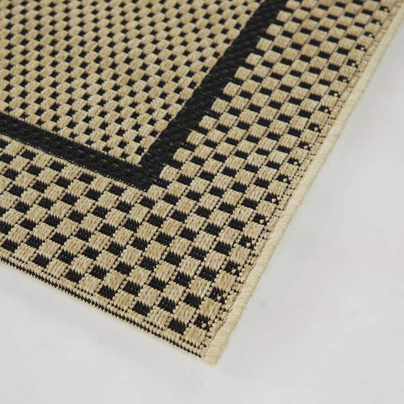 Loft Gracie Border Natural Design Indoor/Outdoor Area Rug