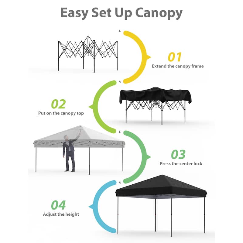 10' x 10'， 10'x 20' Pop Up Canopy