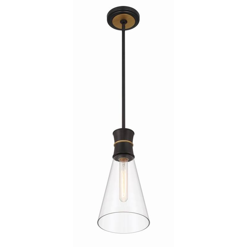 Crystorama Lighting Group QUN-1500 Quinn 7" Wide LED Mini Pendant