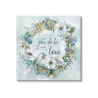 Stupell All You Do Done In Love Wreath Canvas Wall Art by Carol ...
