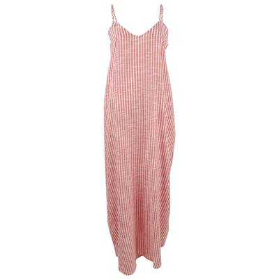 Raviya Women's Cotton Striped Maxi Dress Swim Cover-Up