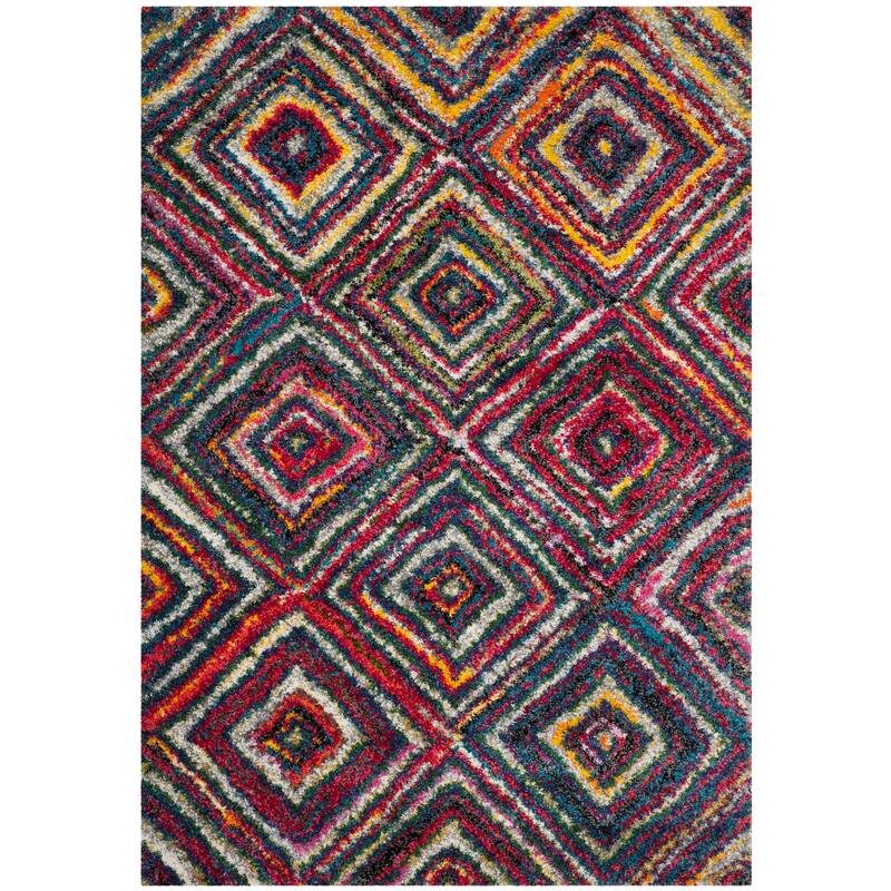 SAFAVIEH Fiesta Shag Antea Abstract Rug