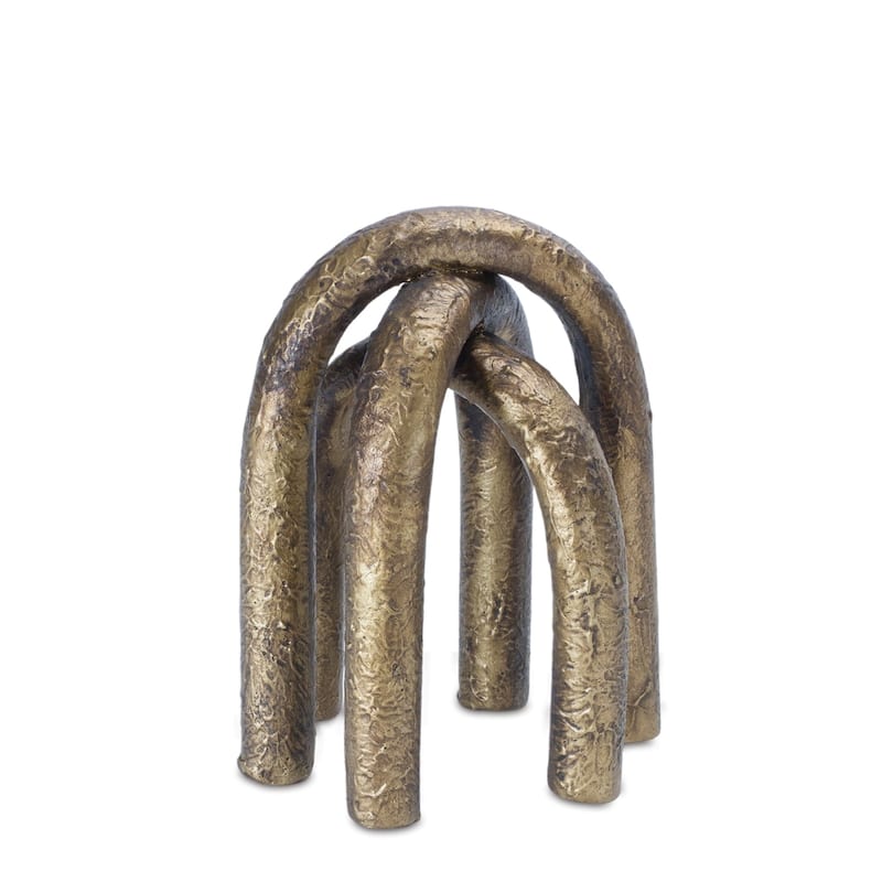 Metal Nesting Arches Tabletop Decorations - 6" - Gold - Set of 2