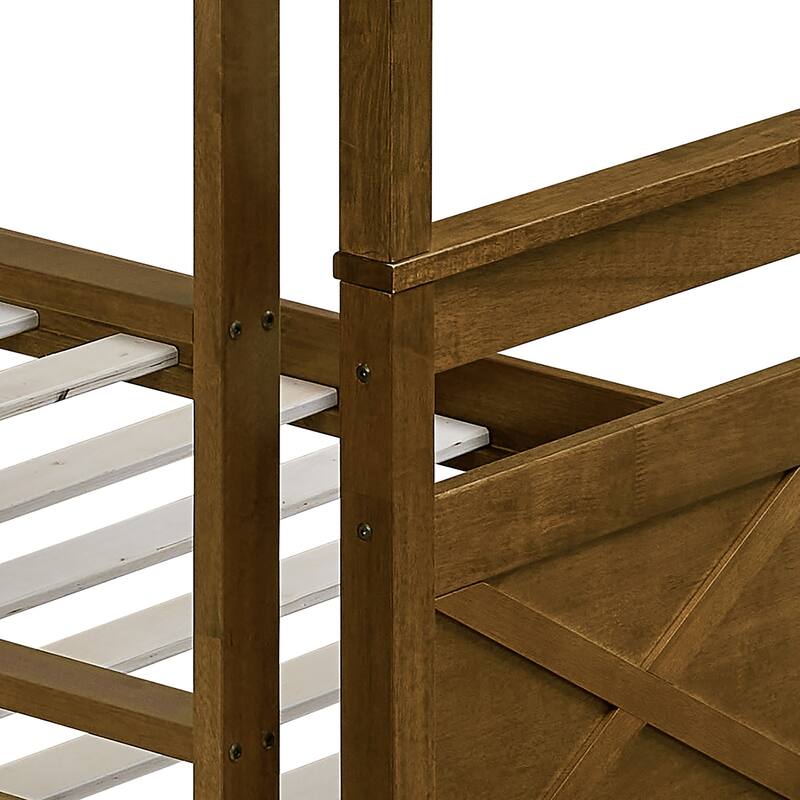 Clayfell Exeter Twin Over Twin Solid Wood Standard Bunk Bed