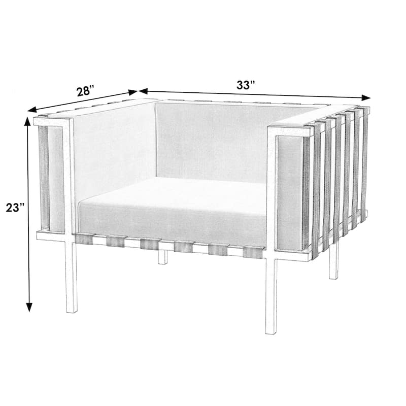 Norway Outdoor Club Chair with Cushion