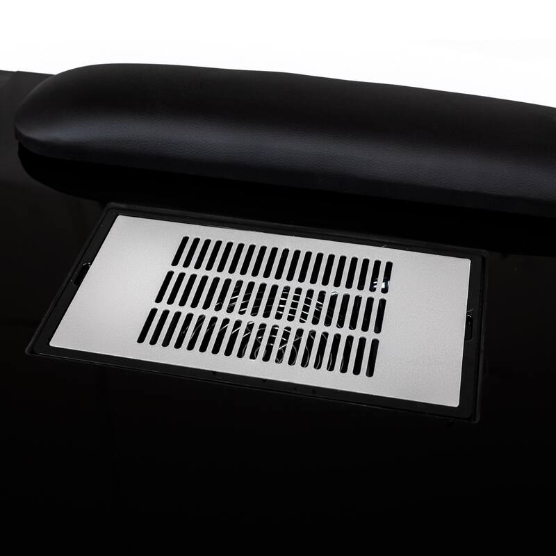 Manicure Table GLASGLOW Black Salon Nail Table Salon Furniture - N/A