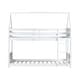 preview thumbnail 13 of 18, Twin Over Twin House Floor Bunk Bed with Headboards, Footboards and Guardrails, Ladder