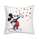 preview thumbnail 1 of 1, Lambs & Ivy Disney Baby Magical Mickey Mouse Decorative Throw Pillow - White