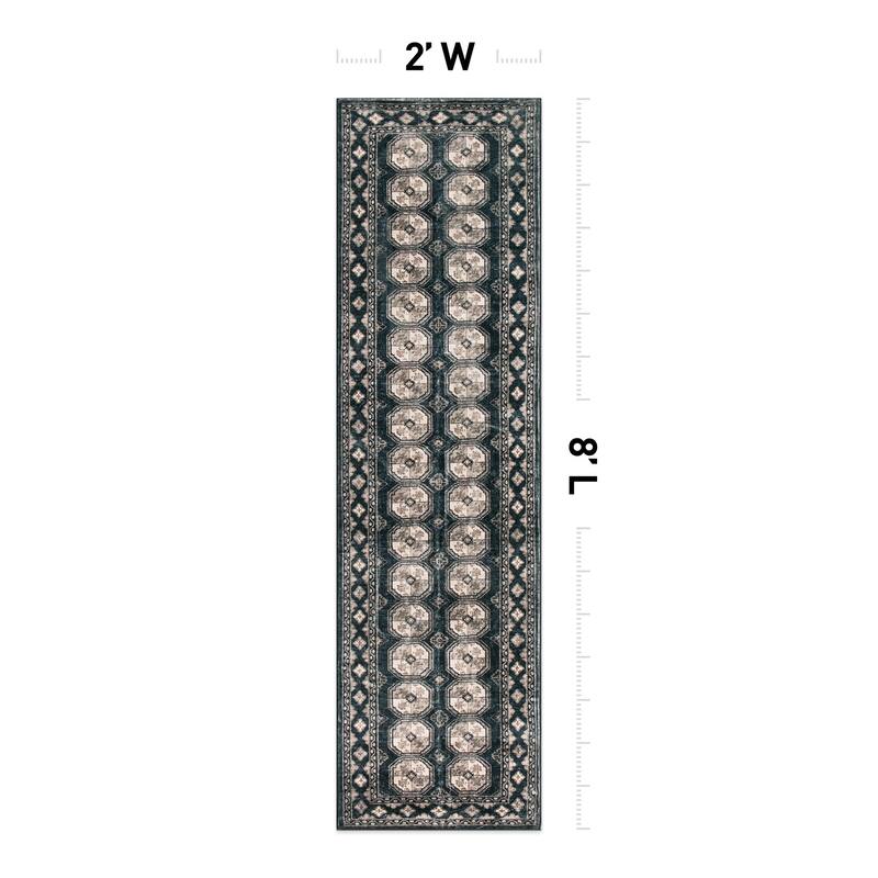 World Rug Gallery Transitional Moroccan Washable Non Slip Area Rug