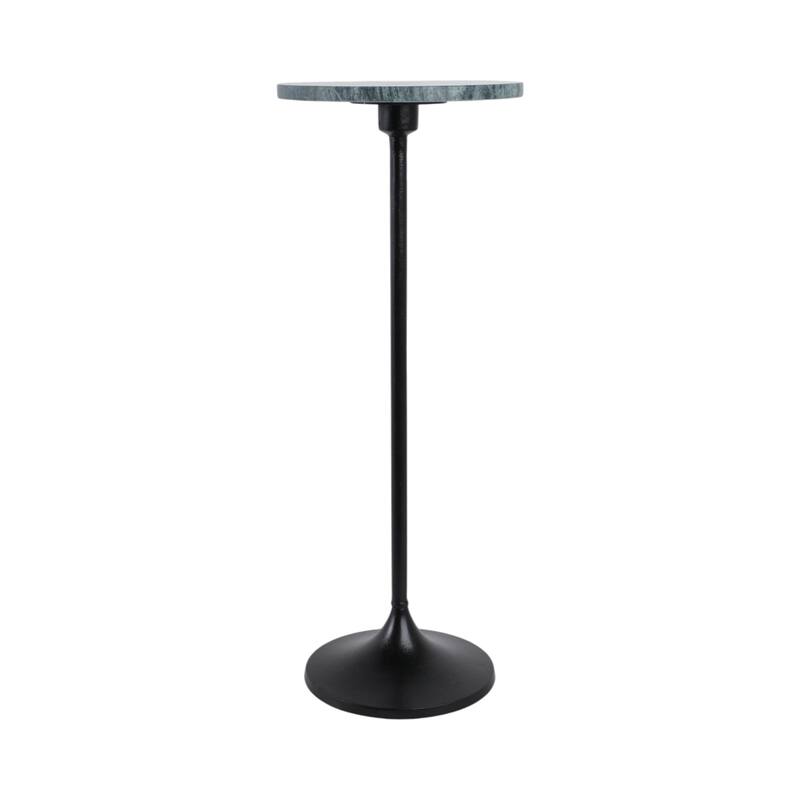 Modern Small Accent End Table with Metal Base - 27"