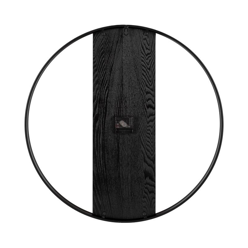 Kate and Laurel Ladd Round Numberless Wall Clock