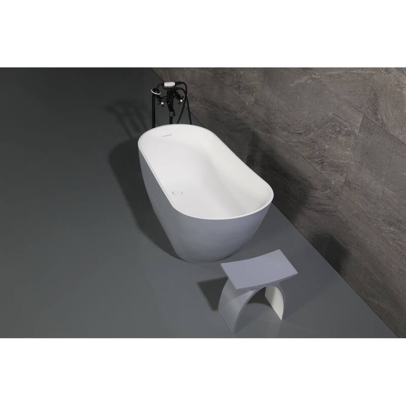 Kingston Brass VRTSS513026WG Arcticstone 52" Free Standing Solid