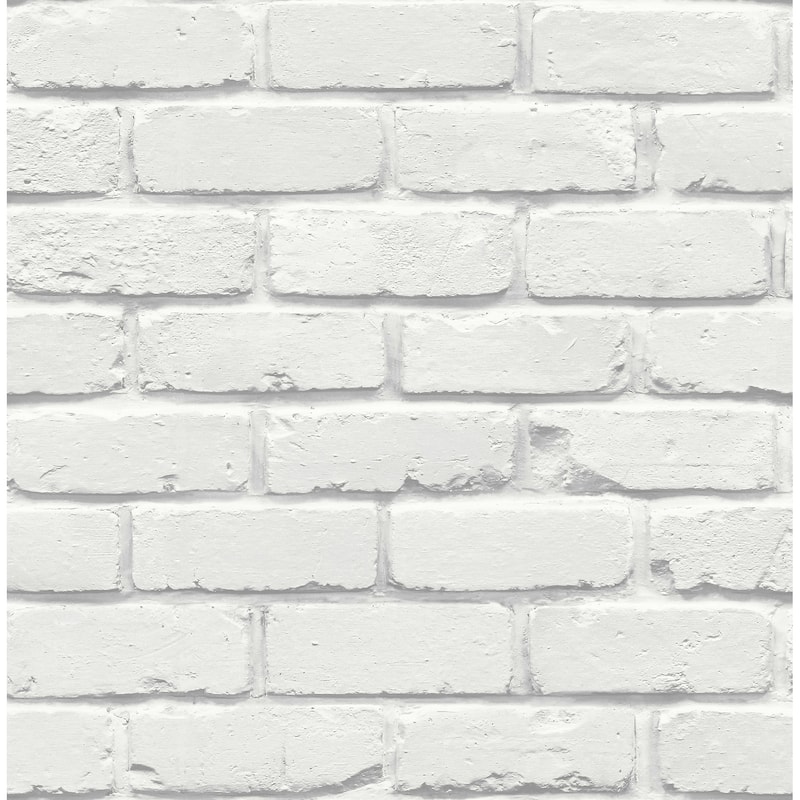 Fine Decor Alpin White Painted Brick Wallpaper