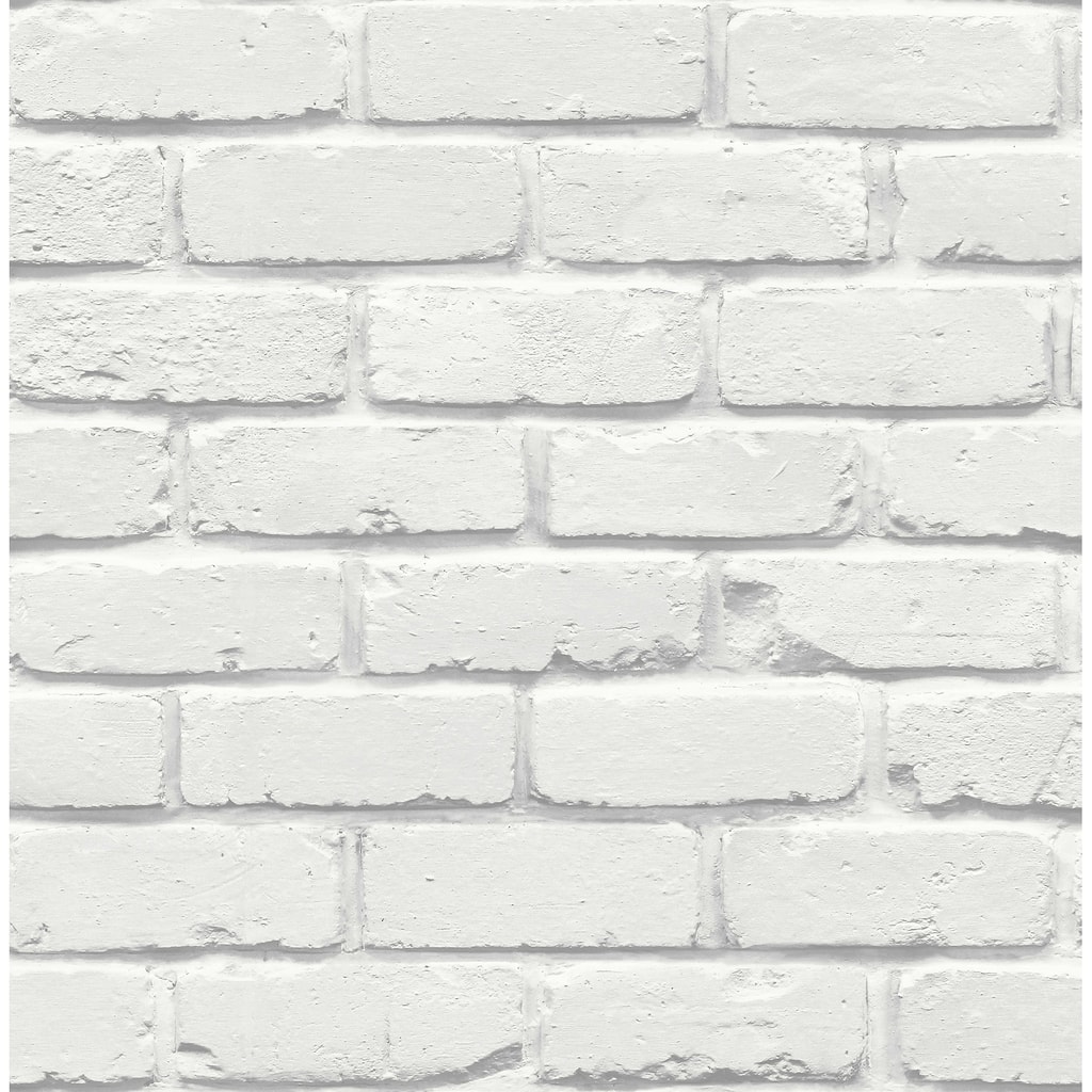 Fine Decor Alpin White Painted Brick Wallpaper