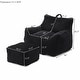 preview thumbnail 15 of 23, Plush Cloud-Like Bean Bag Chair & Ottoman Set - Soft Microsuede Lounger for Living Room/Playroom