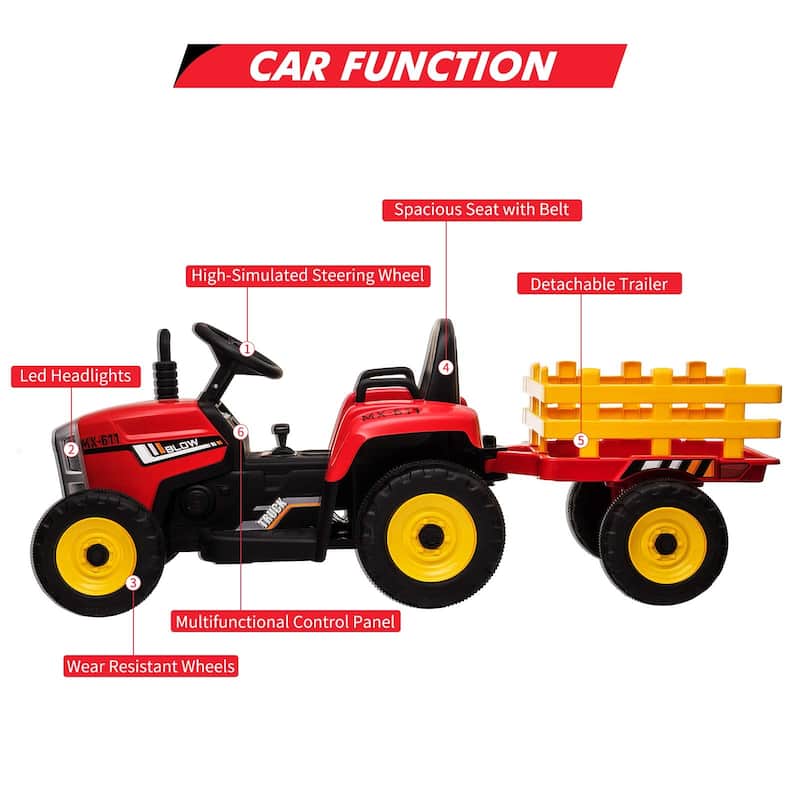 12V Kids Electric Tractor