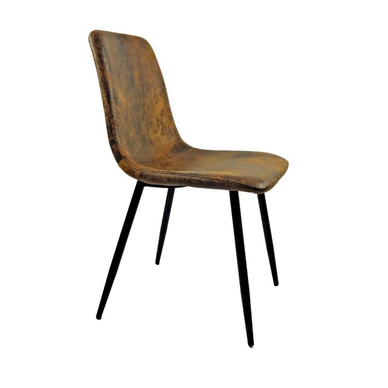 Modern Dining Room Chairs with Metal Legs(Set of 4) - N/A