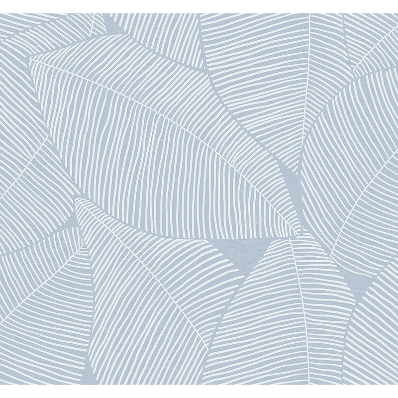 NextWall Summer Magnolia Peel and Stick Wallpaper - 27 in. W x 18 ft. L - 27 in. W x 18 ft. L - Blue Skies