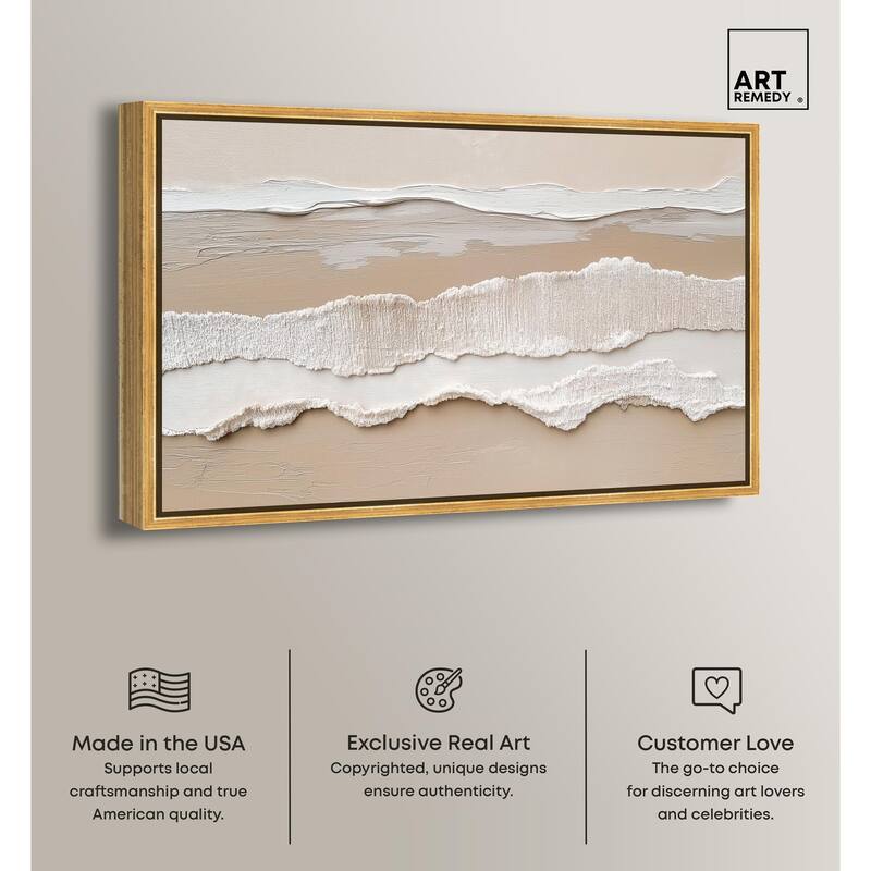 Textured Sea II Canvas by Art Remedy