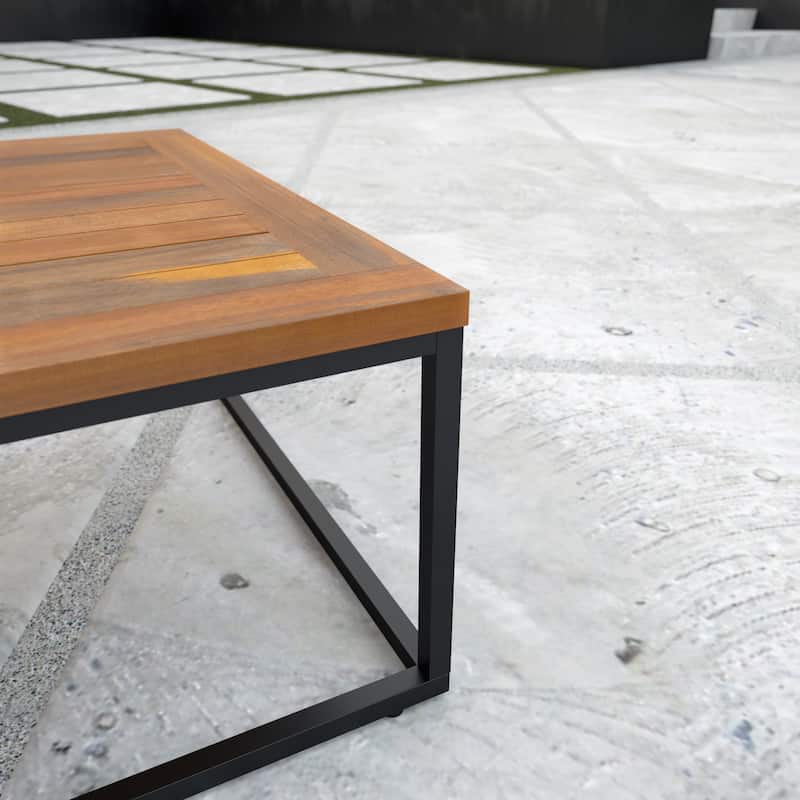 SEI Furniture Taradale Outdoor Modular 2-Piece Patio Conversation Set with a Club Chair Loveseat and Coffee Table