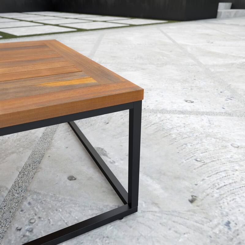 SEI Furniture Taradale Outdoor Modular Patio Sofa Set with Coffee Table and Deep Seating