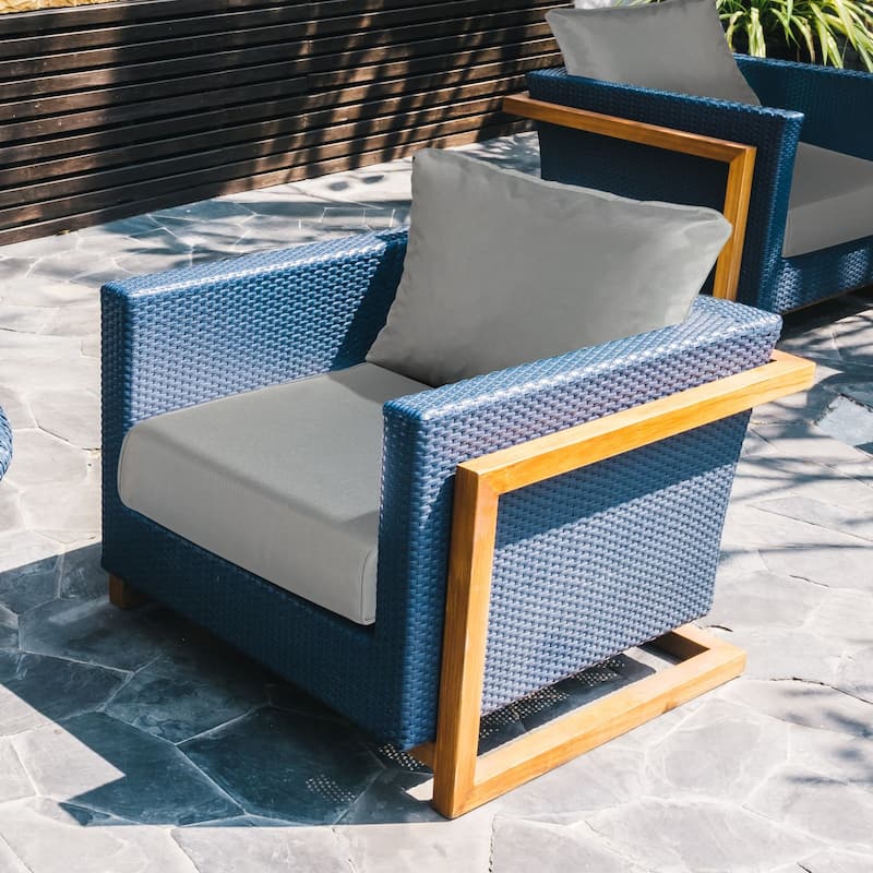 Aoodor Outdoor Chair Cushions Set, Water Resistant Deep Seat Cushions