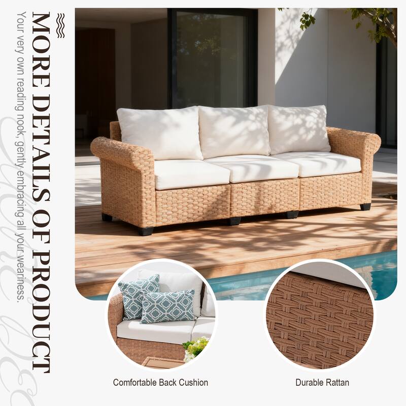 7-Piece Outdoor Conversation Set with Swivel Chairs