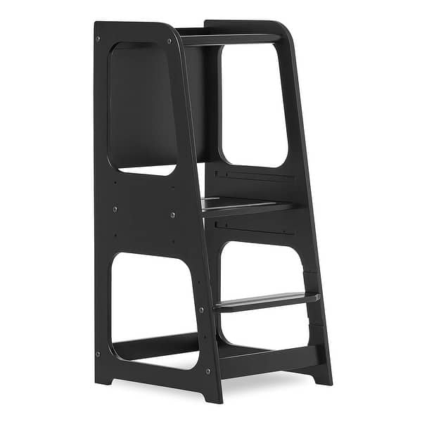 slide 2 of 18, Dream On Me Explora Toddler Tower & Multipurpose Kids Step Stool Black