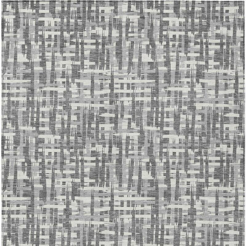 HomeRoots Abstract Transitional Rectangle Outdoor Rug