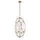 preview thumbnail 8 of 9, Uttermost Valencia 6 Light Glass Panel Pendant - 19"W x 19"D x 31"H