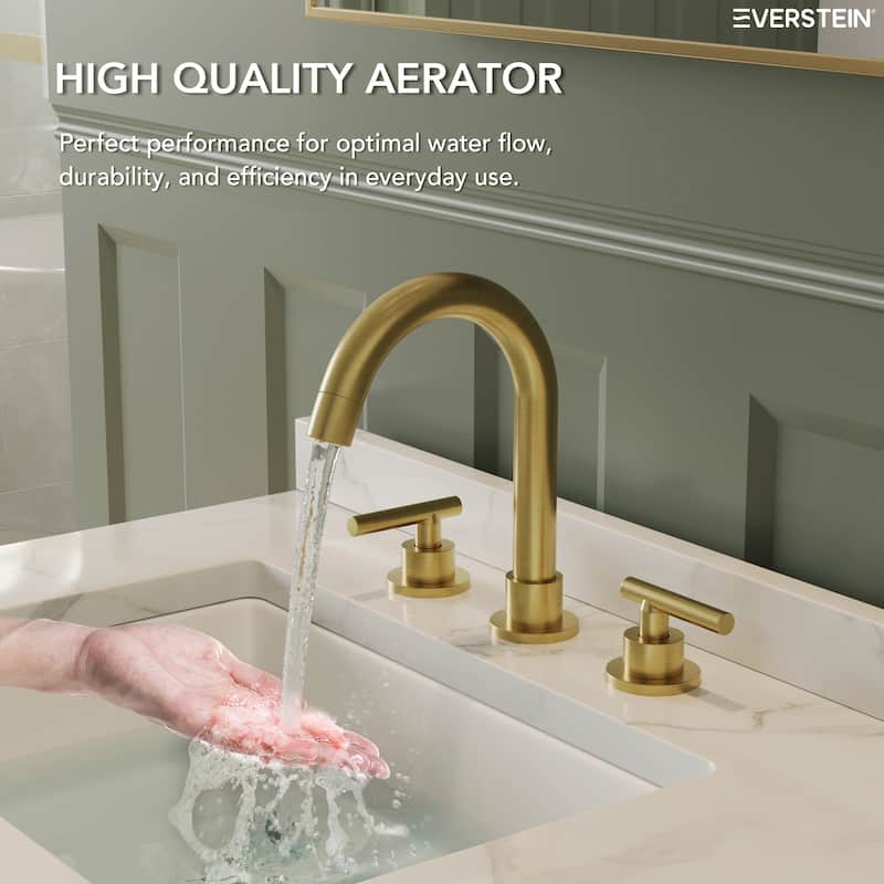 Widespread Bathroom Faucet 3 Hole, 2-Handle Bathroom Sink Faucet