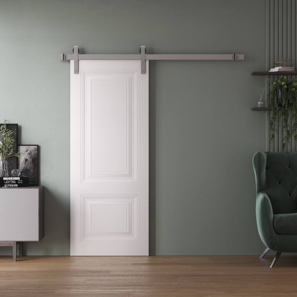 SartoDoors Basic 9772 | Bedroom Door Barn Door | Solid Wood | 18x80, White Bathroom Door Pantry Door Closet Door