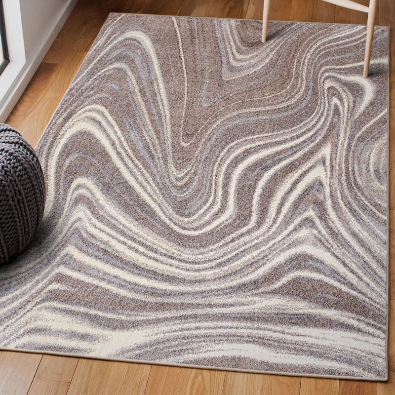 JONATHAN Y Zoe Contemporary Glam Abstract Marble Area Rug